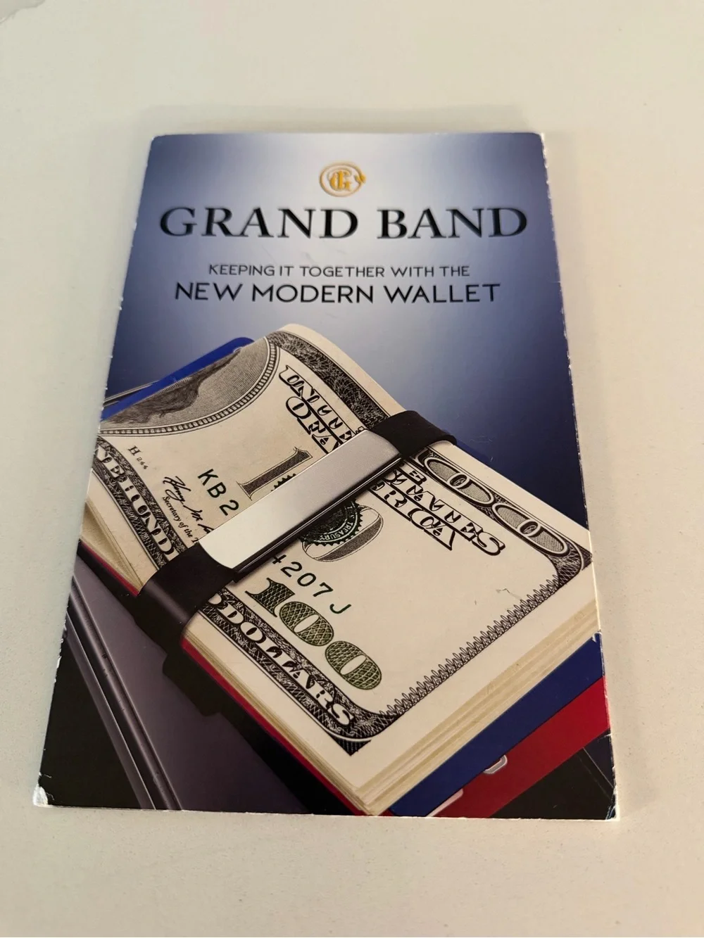 Grand Band Money Clip Card Holder 2 extra straps